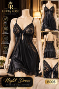 Luvia Rose Soft Lace Detail Short Nighty Collection