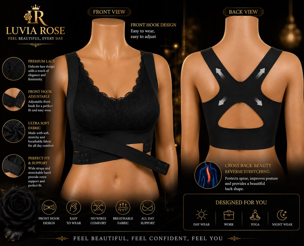 Comfort Lace Front Closure Bra