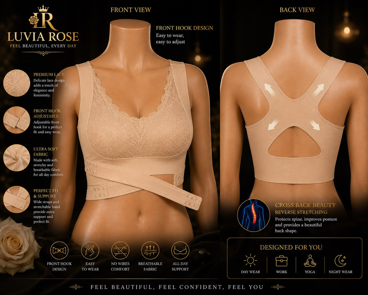 Comfort Lace Front Closure Bra