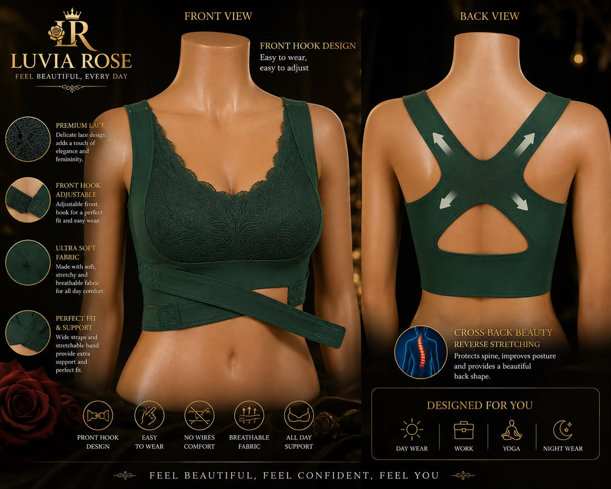 Comfort Lace Front Closure Bra