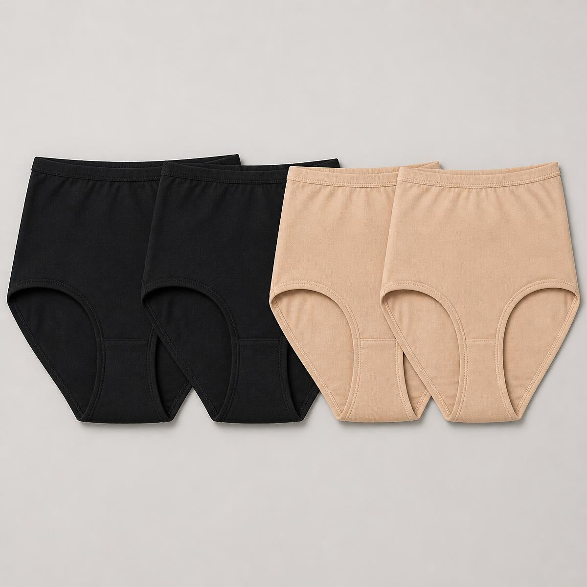 4-Pack Everyday Comfort Panties | Soft Cotton Blend