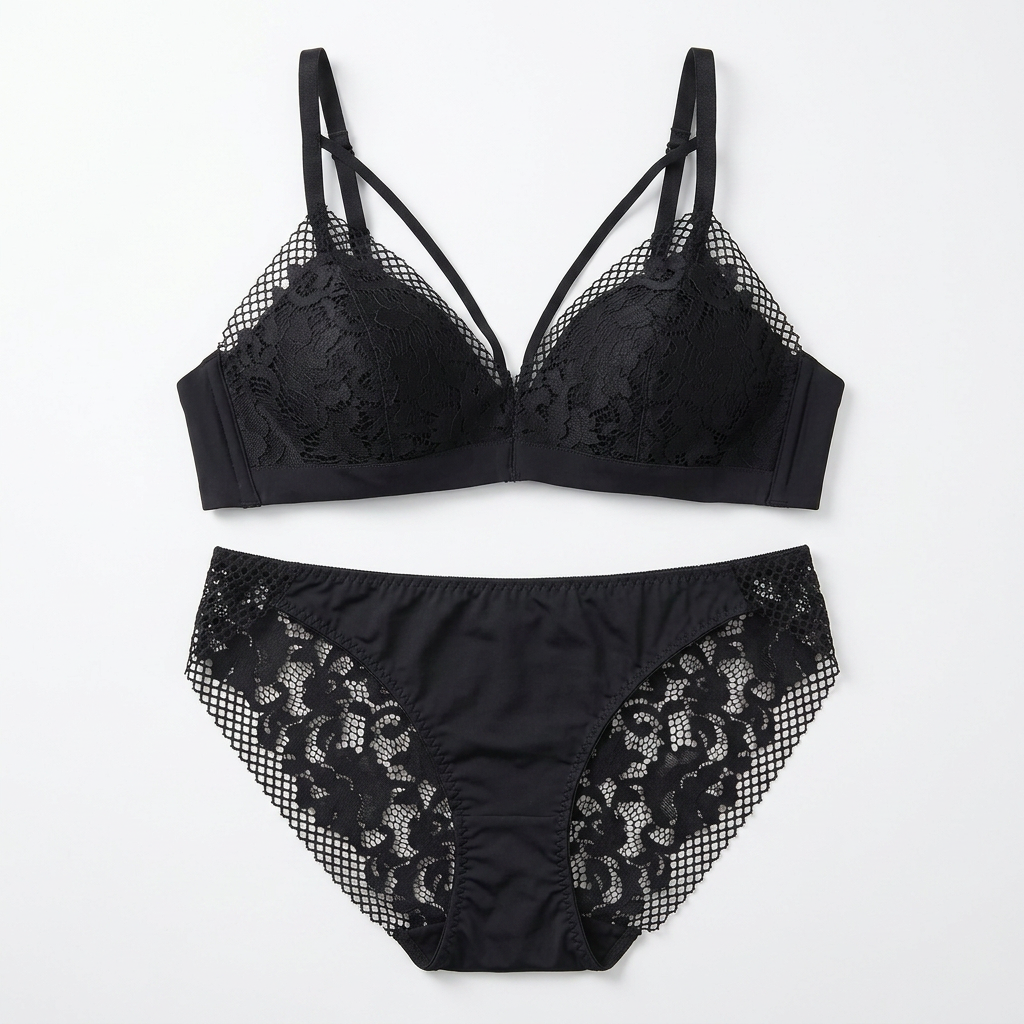 Elegant Lace & Comfort Bra Panty Set