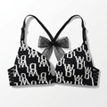 Luvia Rose Black & White Bow Detail Bra