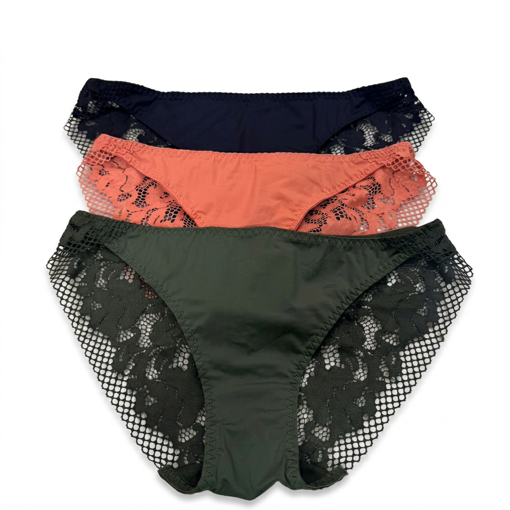 Elegant Lace Brief Pack  of 3